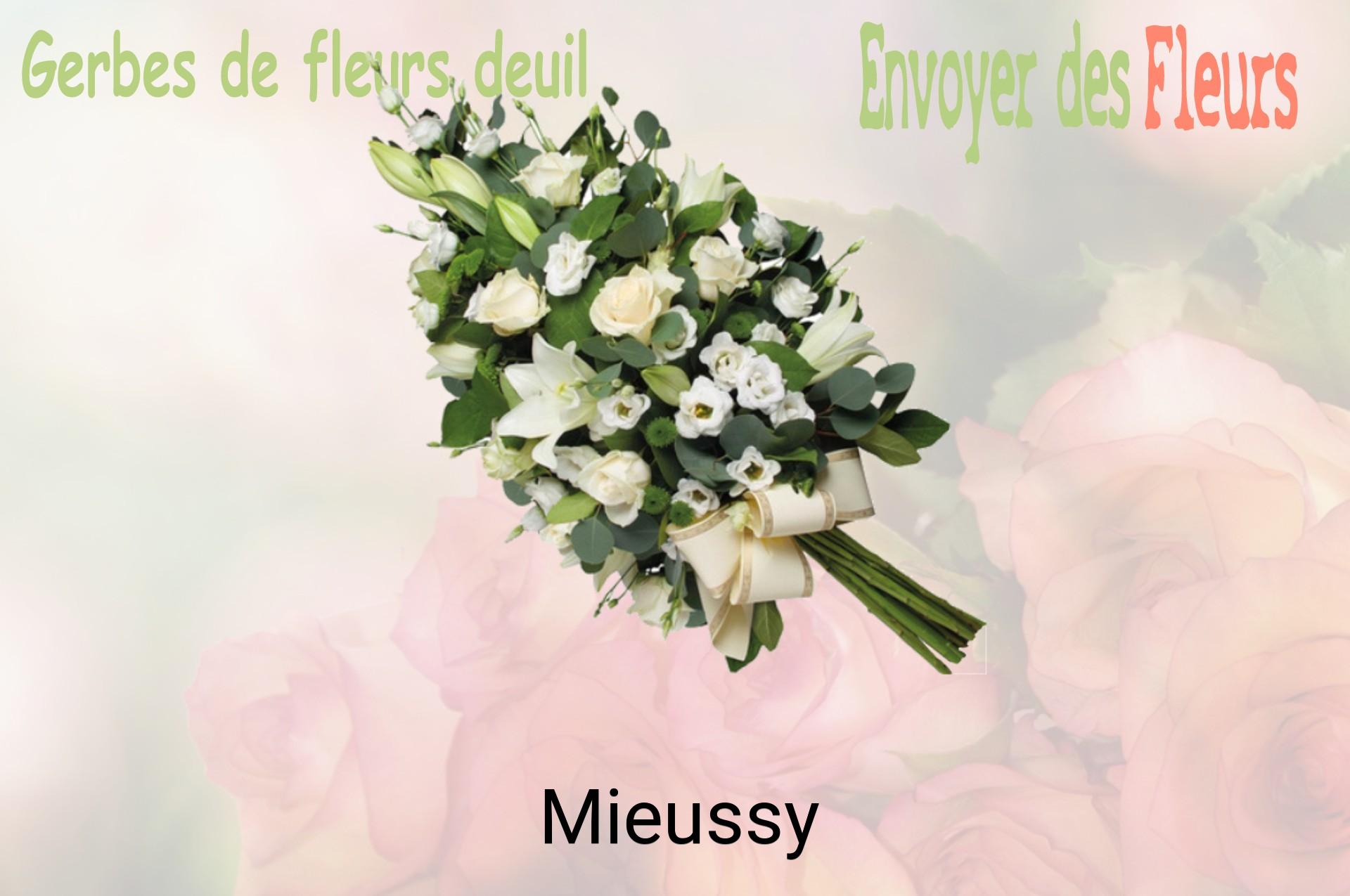 Gerbe de fleurs de deuil livrée à Mieussy